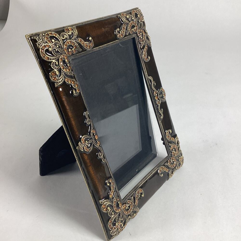Olivia Riegel Jeweled Picture Photo Frame - Holds 4x6” Picture - Picture 7 of 10